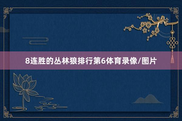 8连胜的丛林狼排行第6体育录像/图片