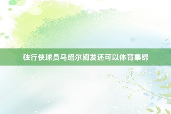 独行侠球员马绍尔阐发还可以体育集锦