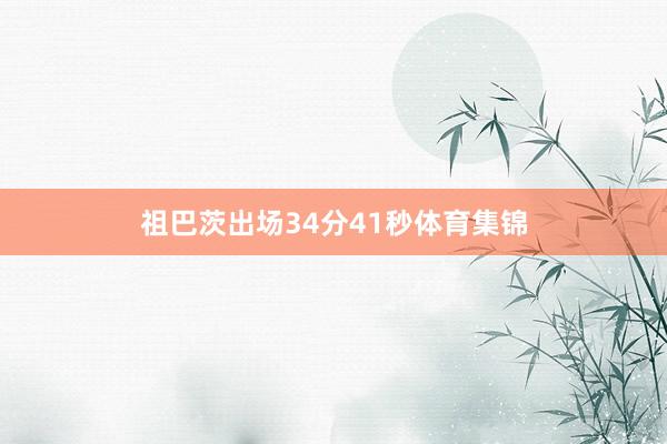 祖巴茨出场34分41秒体育集锦