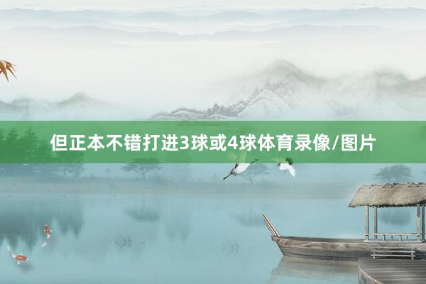 但正本不错打进3球或4球体育录像/图片