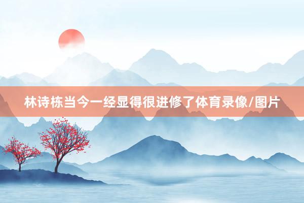 林诗栋当今一经显得很进修了体育录像/图片