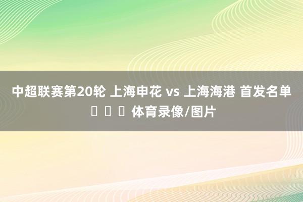 中超联赛第20轮 上海申花 vs 上海海港 首发名单 ​​​体育录像/图片