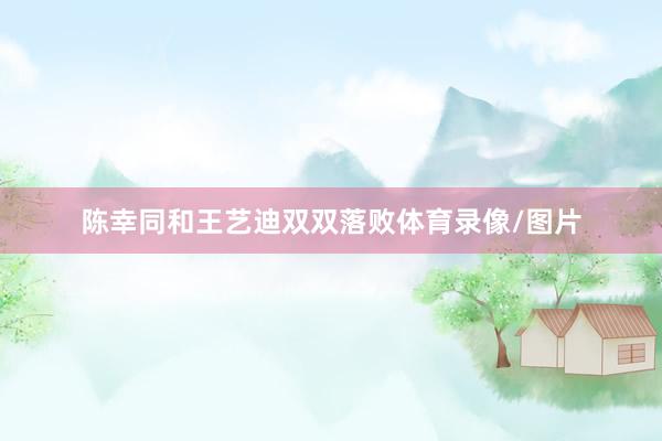 陈幸同和王艺迪双双落败体育录像/图片