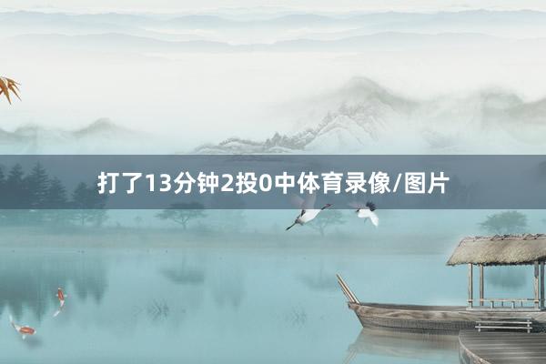 打了13分钟2投0中体育录像/图片