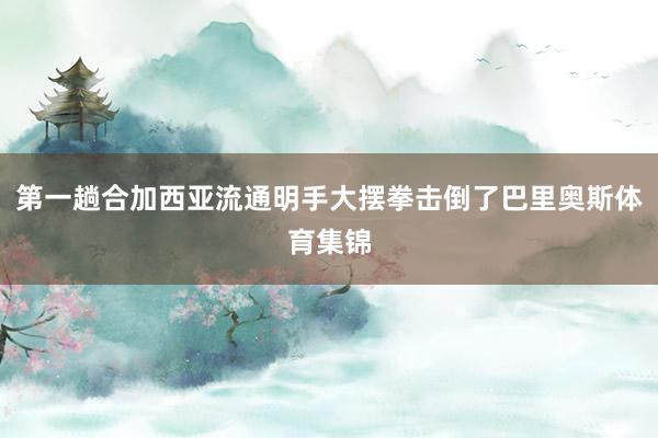 第一趟合加西亚流通明手大摆拳击倒了巴里奥斯体育集锦