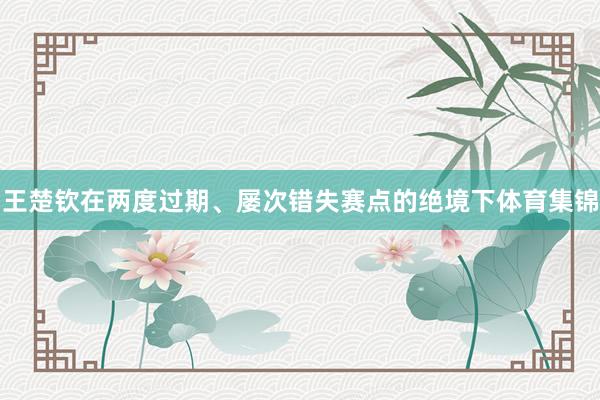 王楚钦在两度过期、屡次错失赛点的绝境下体育集锦
