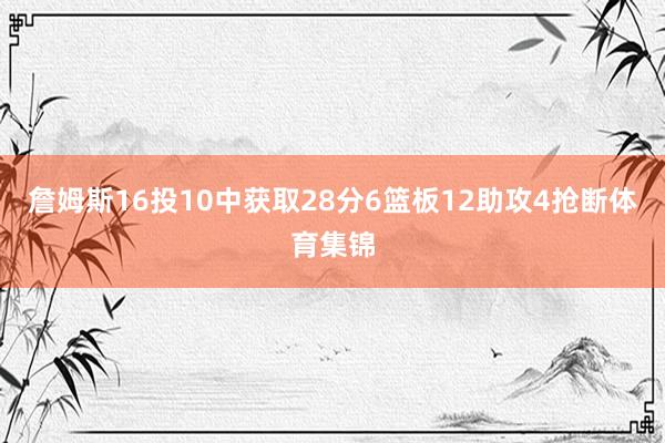 詹姆斯16投10中获取28分6篮板12助攻4抢断体育集锦