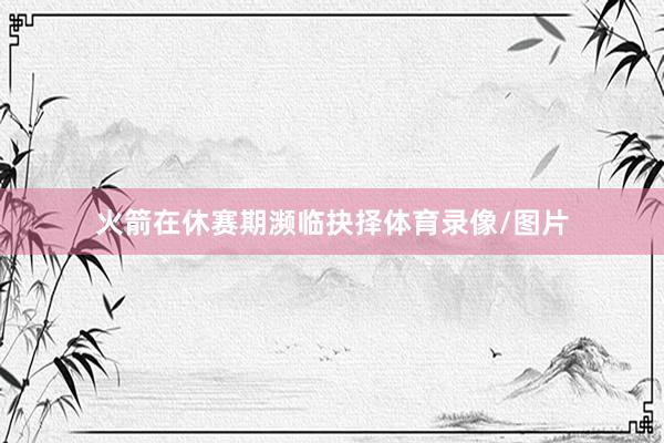 火箭在休赛期濒临抉择体育录像/图片