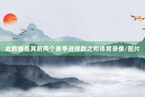 此数据是其前两个赛季进球数之和体育录像/图片