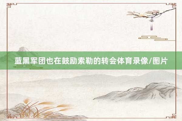 蓝黑军团也在鼓励索勒的转会体育录像/图片